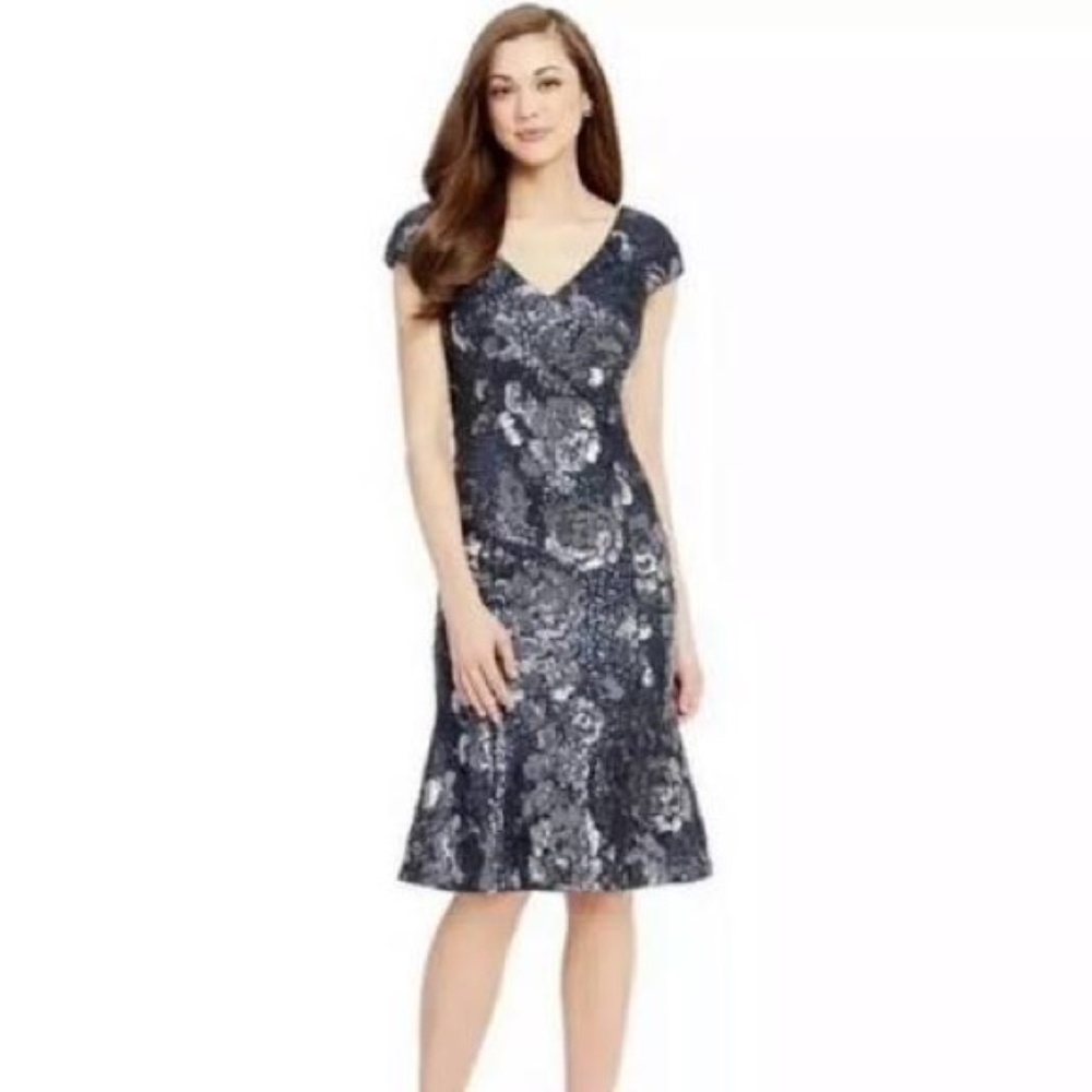 NWT Antonio Melani Hadley sequined blue dr…